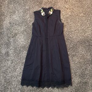 Elie Tahari Shirt Dress A-Line Embellished Collar